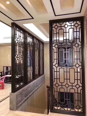Plating Contemporary Metal Wall Screen , Hanging Abstract Metal Wall Art Sculpture