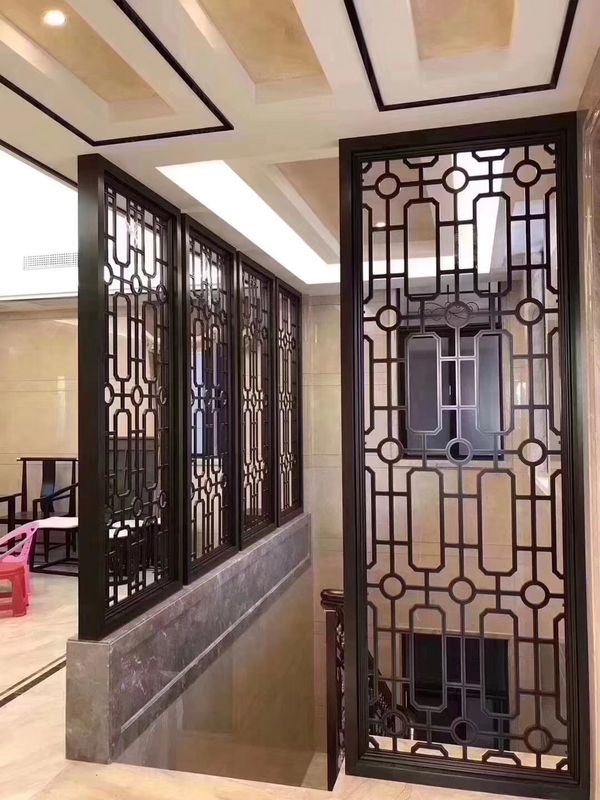 Plating Contemporary Metal Wall Screen , Hanging Abstract Metal Wall Art Sculpture